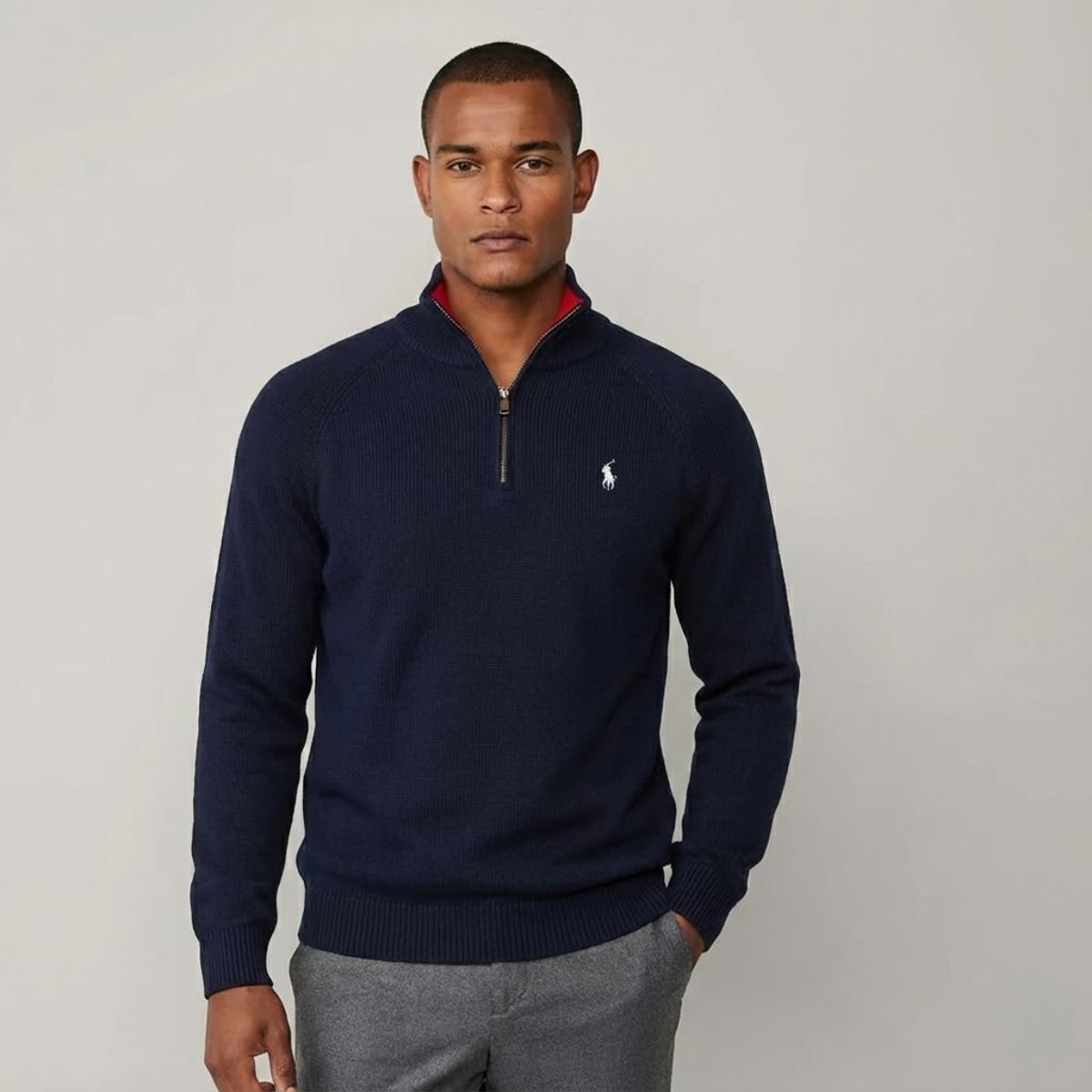 RL Wool Quarter-Zip Jumper | Clearance Sale