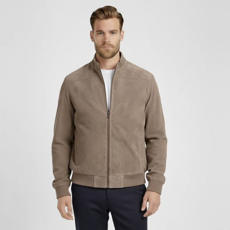 The Chelsea Suedette Bomber Jacket