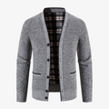 The York Tartan-Lined Cardigan