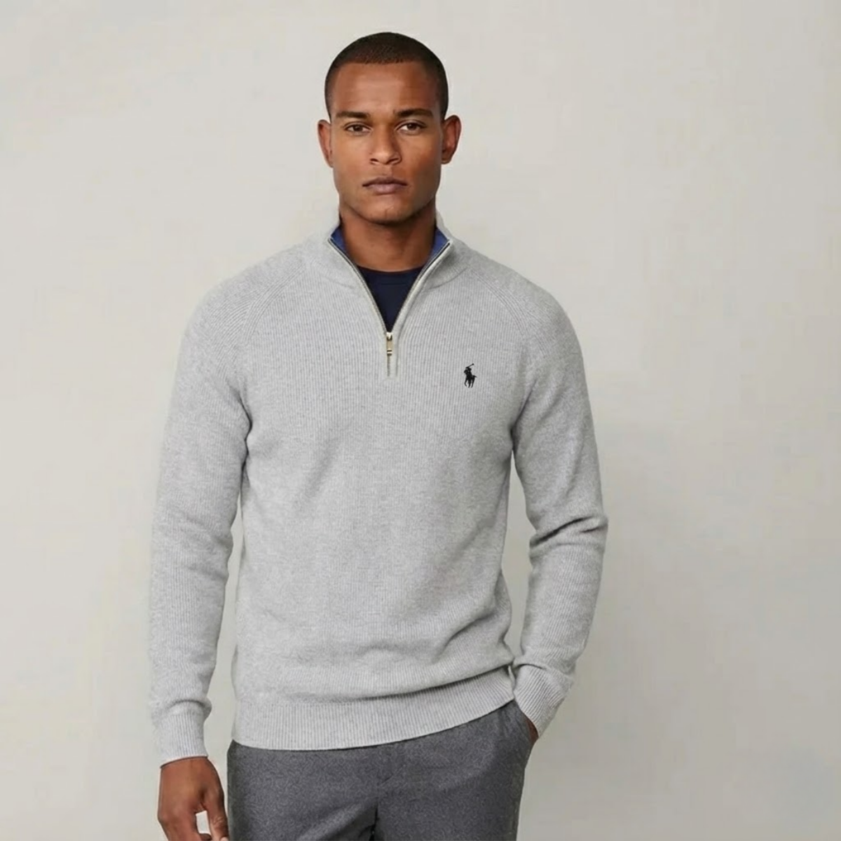 RL Wool Quarter-Zip Jumper | Clearance Sale