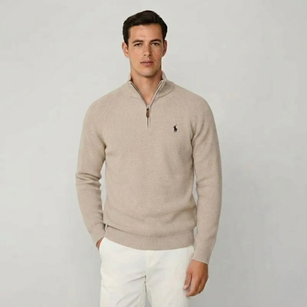 RL Wool Quarter-Zip Jumper | Clearance Sale