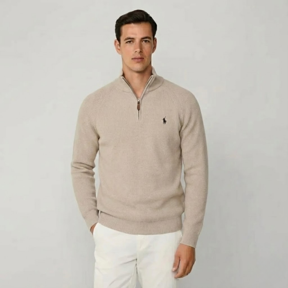 RL Wool Quarter-Zip Jumper | Clearance Sale