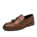 Leather Tassel Loafers